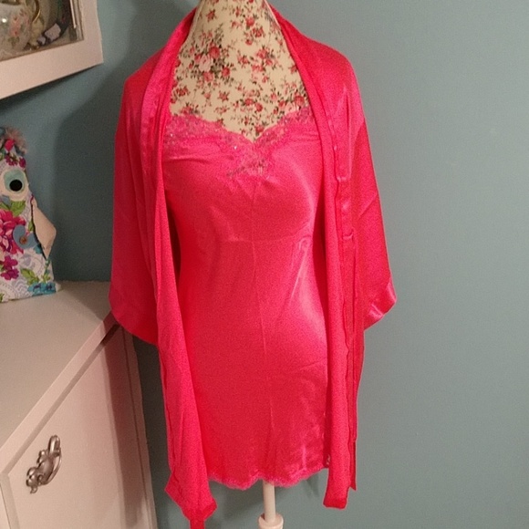 Victoria's Secret Other - Hot Pink Victoria's Secret Robe Lingerie Set S